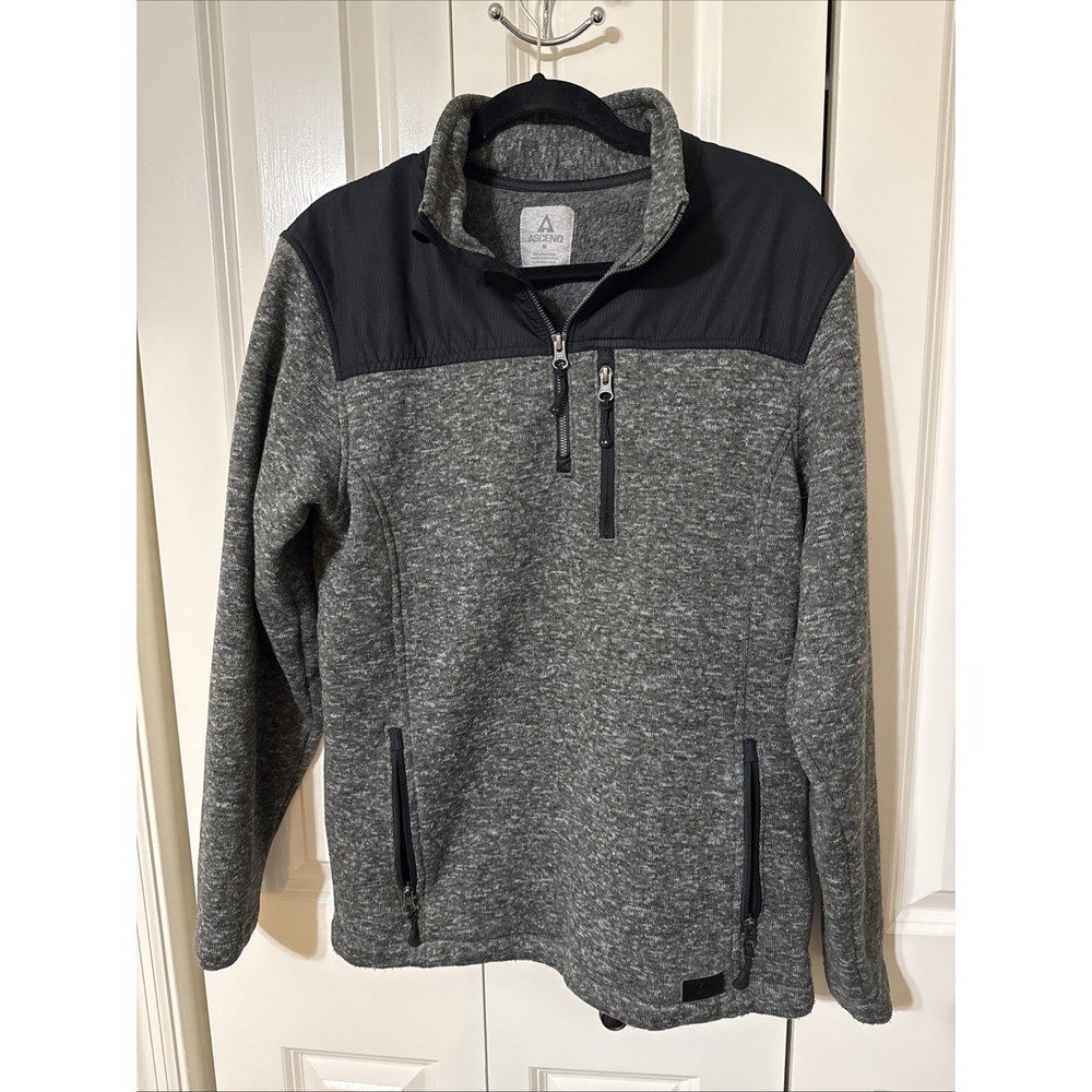 Men's‎ Ascend Yukon Quarter Zip Fleece Pullover Medium Outdoors Hiking